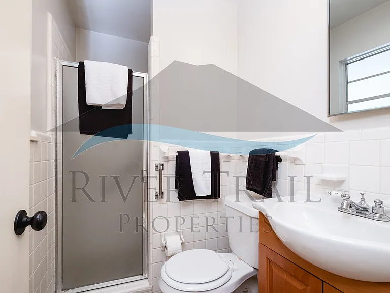 Primary bathroom with walk-in shower