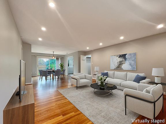 Living-room virtually staged