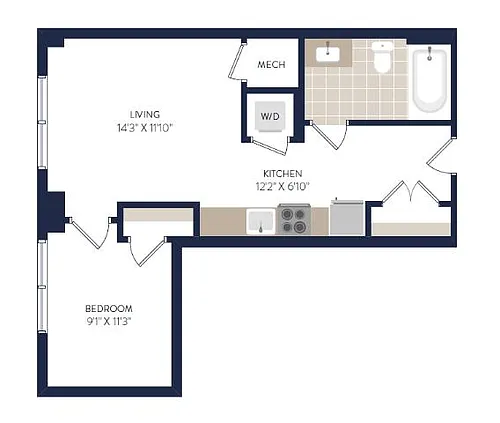 Floor plan A1A-834