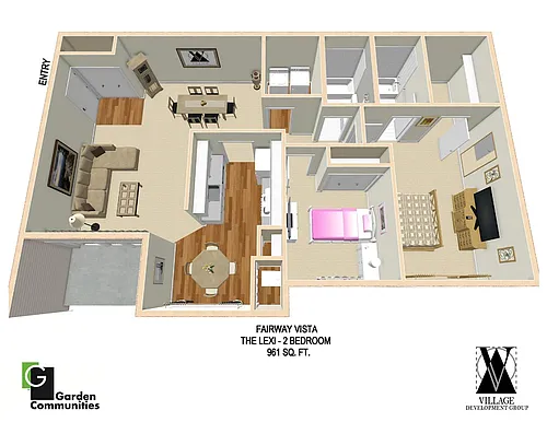 Floor plan Two Bedroom