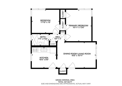 Floor plan Two Bedroom