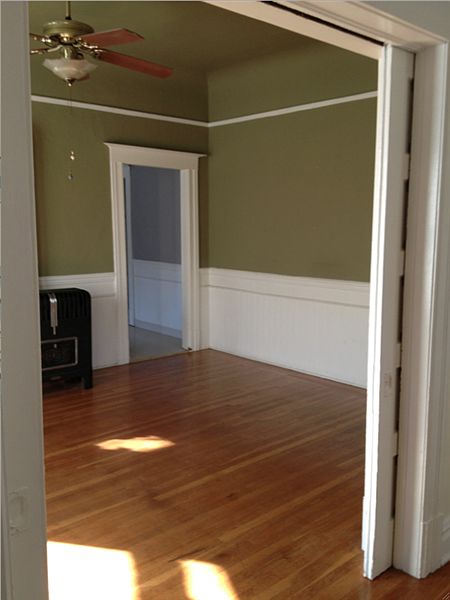 Sliding doors in between family room and living room