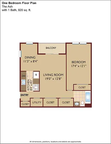 Floor plan $2.06/sq.ft. - The Ash