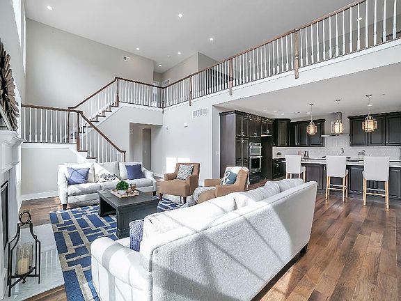 Two-Story Family Room and Kitchen