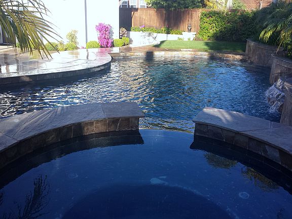 Backyard pool/spa