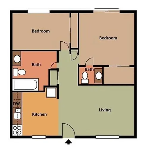 Floor plan 2bdr