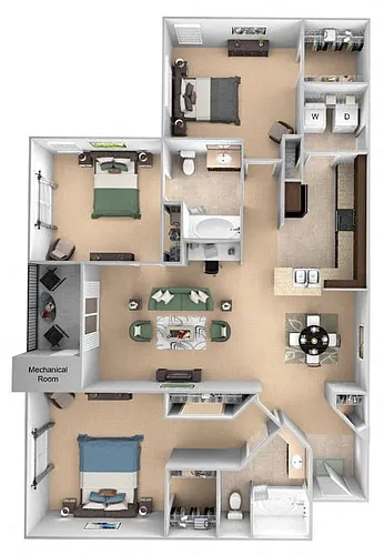 Floor plan C1 (Monterey)