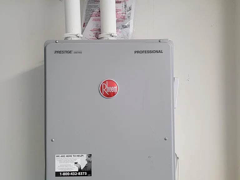Tankless water heater.