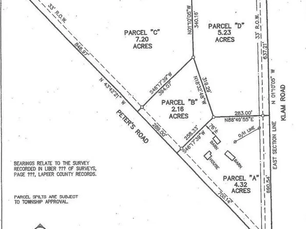 PARCEL Peters Rd #B, Columbiaville, MI 48421