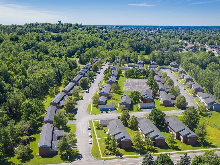 A top-down view of the neighborhood