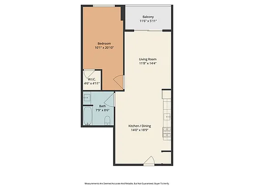 Floor plan 1Bedroom Unit