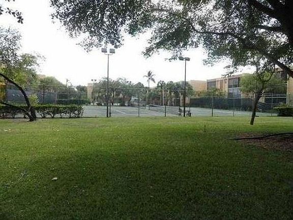 Common area by tennis courts