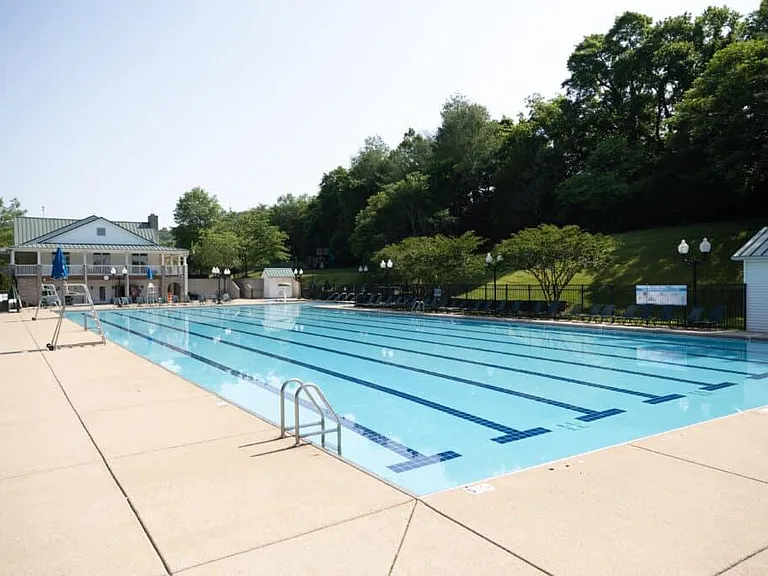 Olympic size pool, good for swimming laps