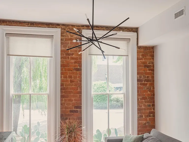 furnished example and new light fixture (no ceiling fan anymore)
