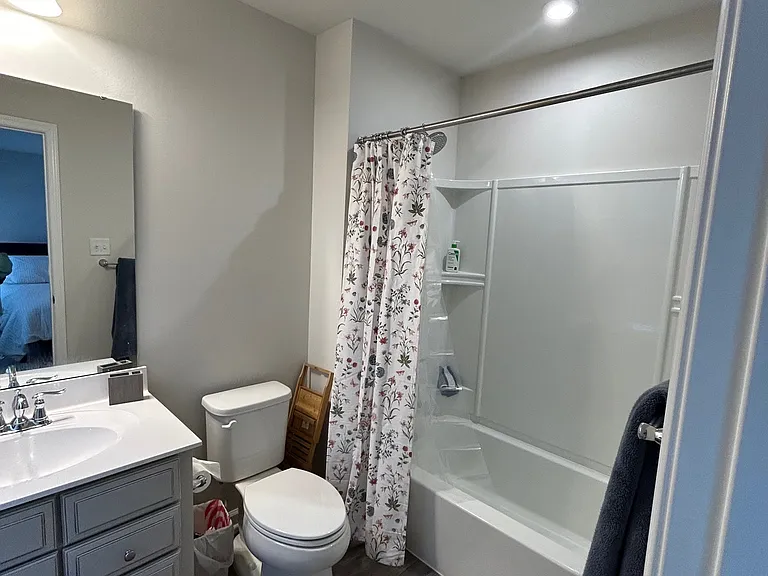 Princess suite guest room with in-room bathroom