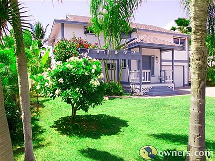 Beautiful tropical front yard