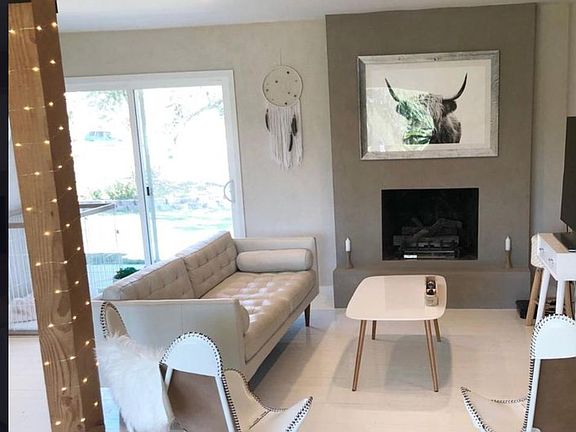 living room out to backyard