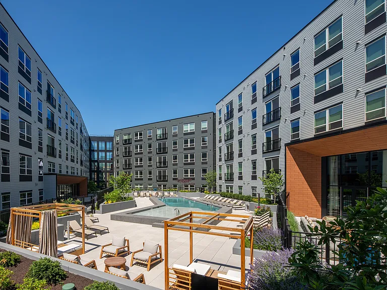 Courtyard with Cabanas and Pool