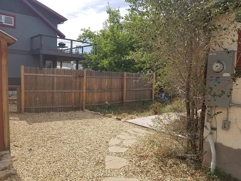 back/side yard