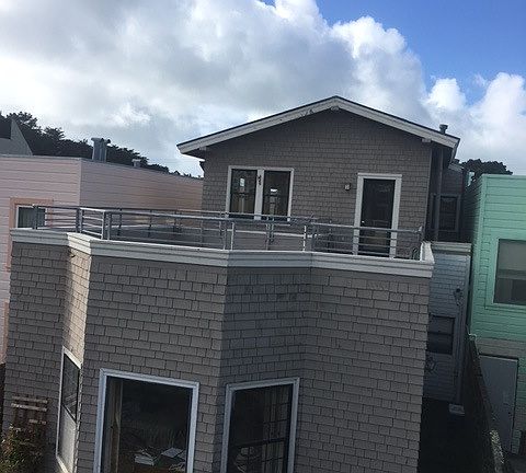 Large private deck