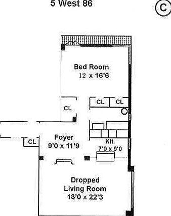 2nd image of 5 W 86th St APT 5C
