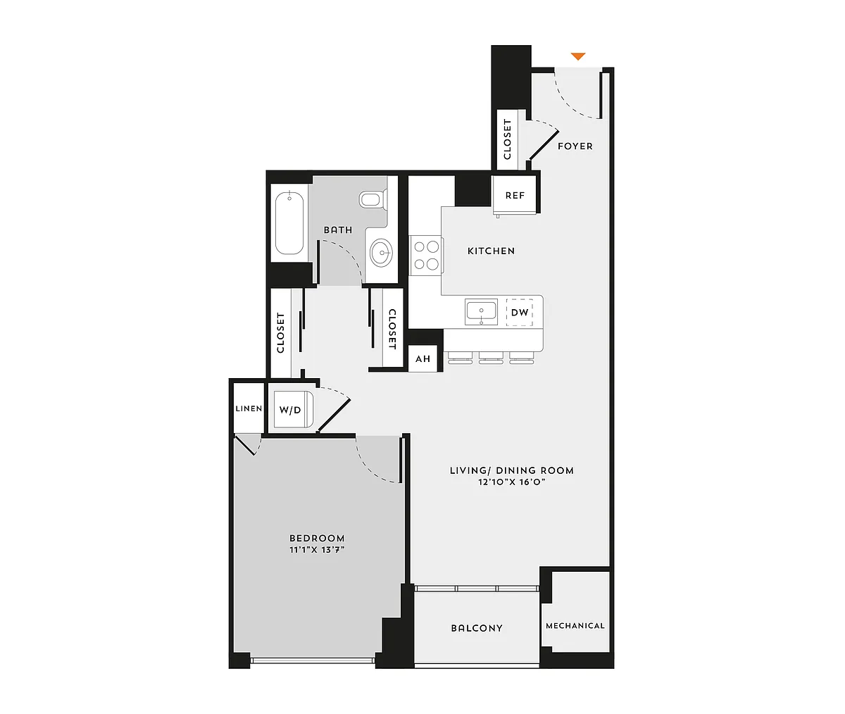 Floor plan 1B