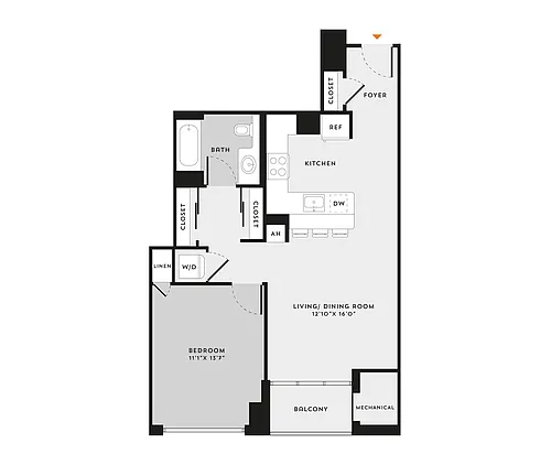 Floor plan 1B