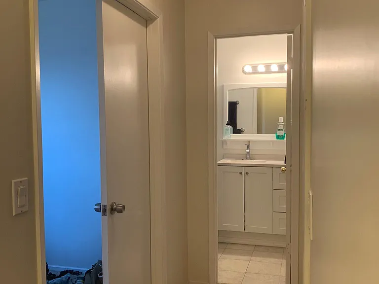 Second floor hallway from top of stairs. Carpet is less than a year old.