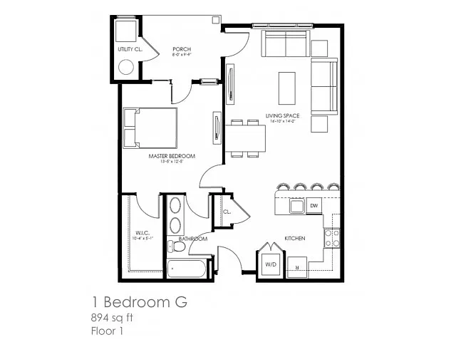 Floor plan 1G