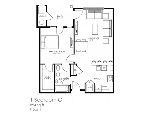 Floor plan 1G
