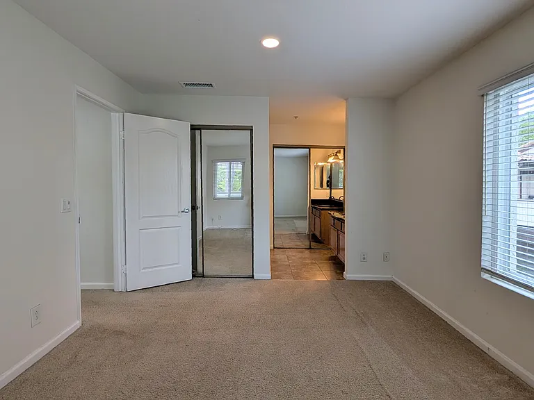 Primary Bedroom with two closets