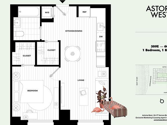 2nd image of 30-77 Vernon Blvd #609E