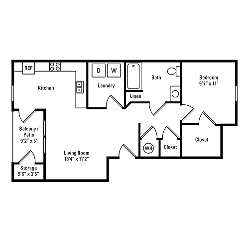 Floor plan Alpine ADA