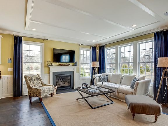 Fireplace in great room