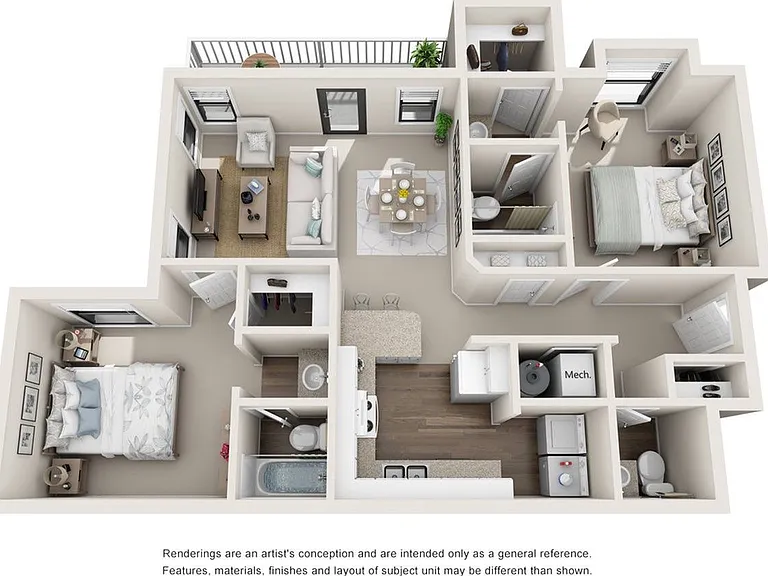 2 Bedroom | 2.5 Bath | 1055 SF 2 Bedroom | 2.5 Bath | 1055 SF