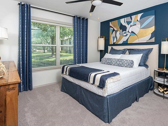 Large bedrooms with plush carpeting