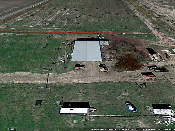 Arial View of Metal Barn