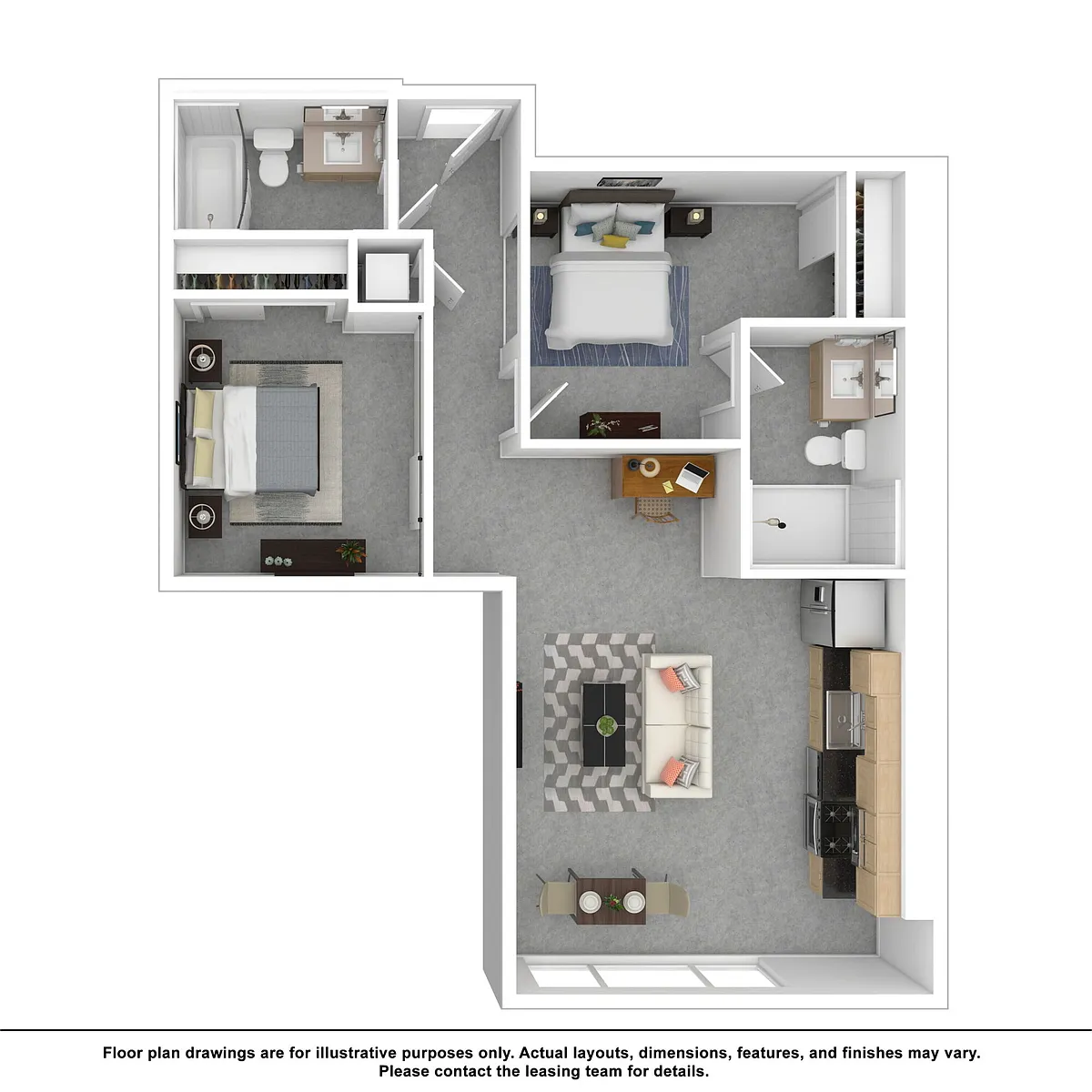 Floor plan 2X2 B
