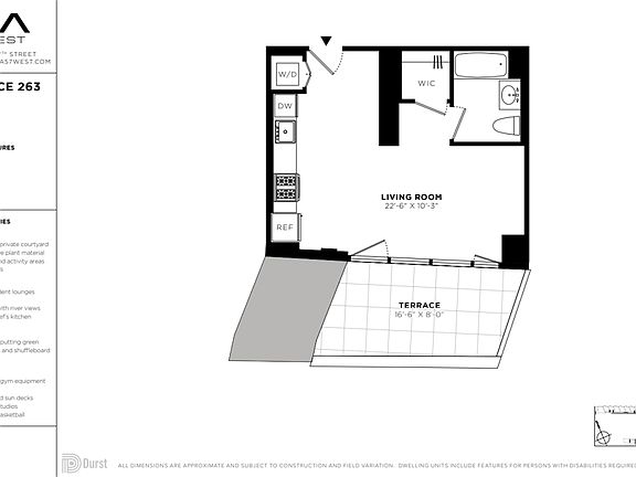 2nd image of 625 W 57th St APT 263