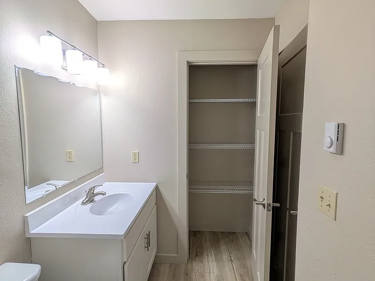 Linen Closet in Bathroom