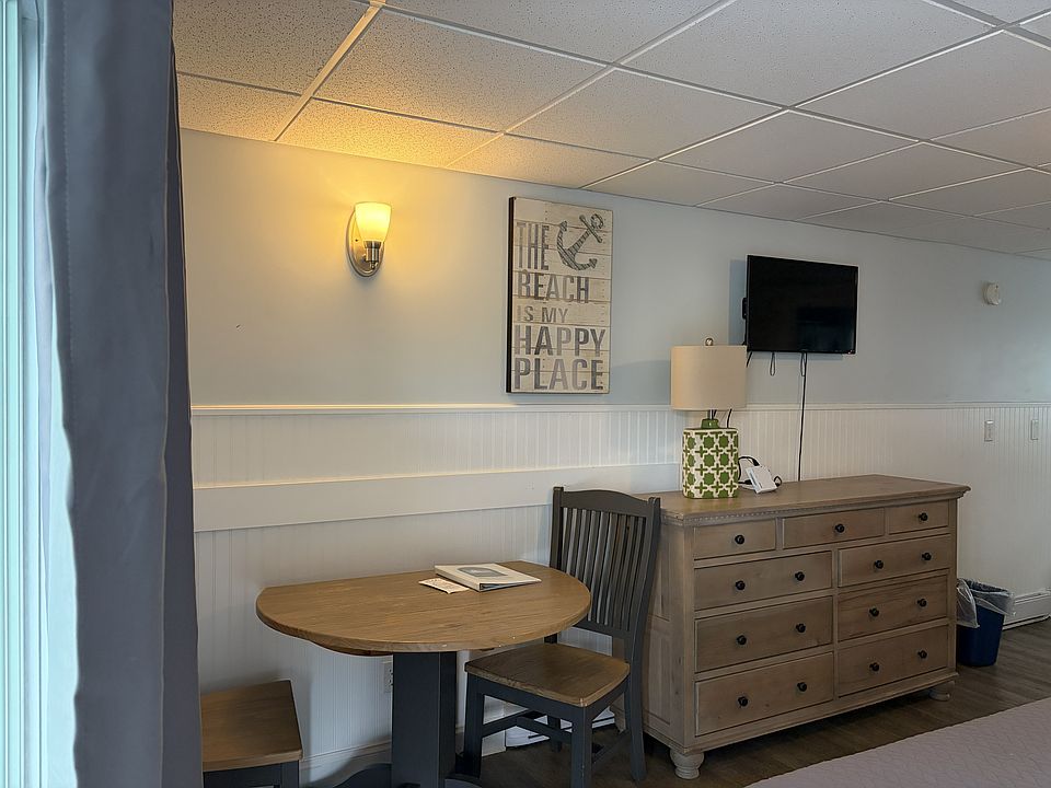 Table and chairs. Work area.