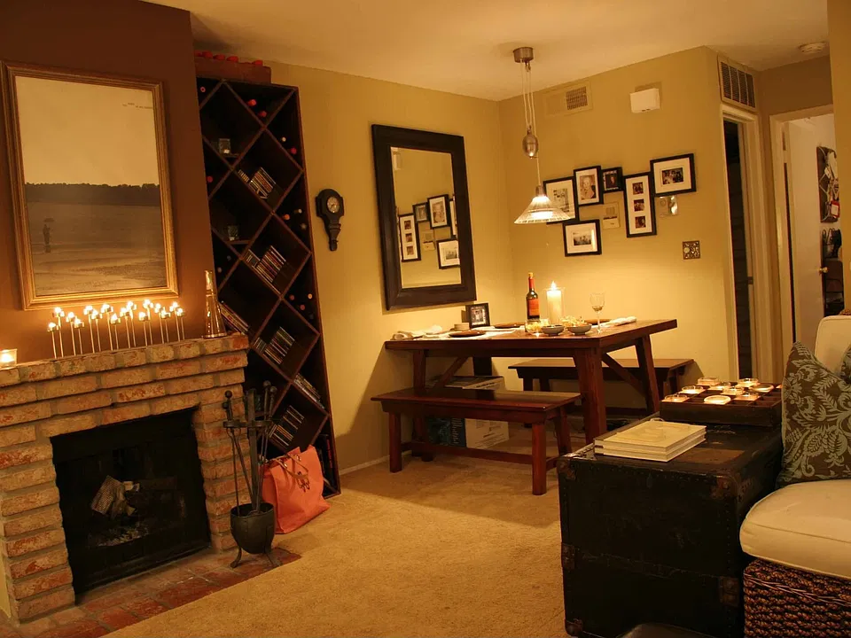 Fireplace & DR