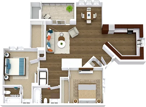 Floor plan 2B