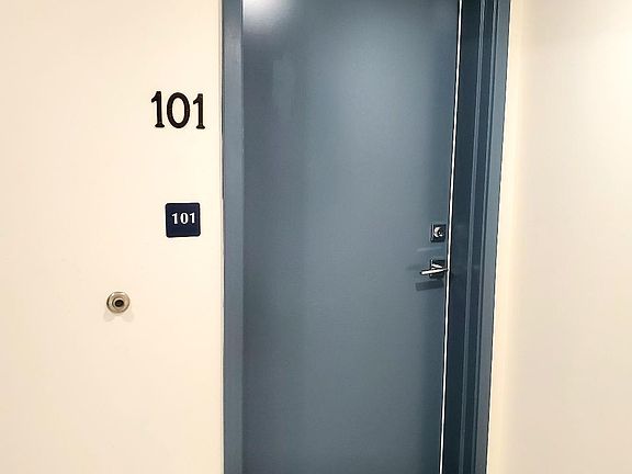 Apartment #101 front door