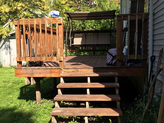 Backyard deck 