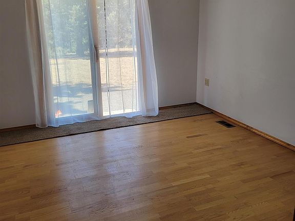Dining room with sliding doors leading onto back patio