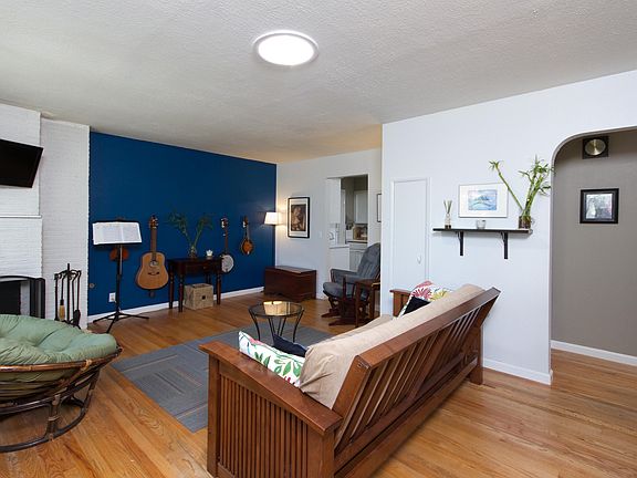 Living room from front door