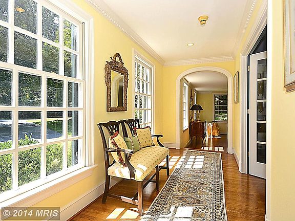 Gallery off of foyer and into study