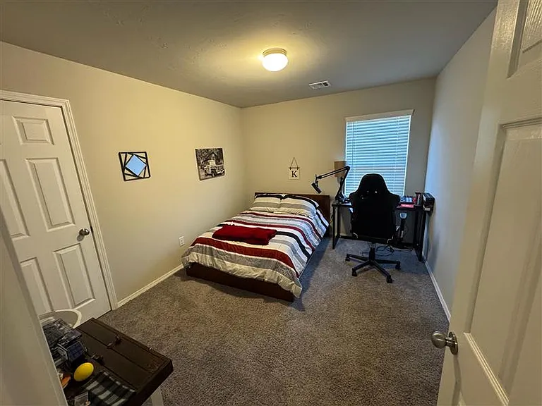 Unit D is 9.5x12 ft with a 3x6 ft closet. Lock the door with a key and keep your room private if want! Way better than sharing a dorm room with a roommate!