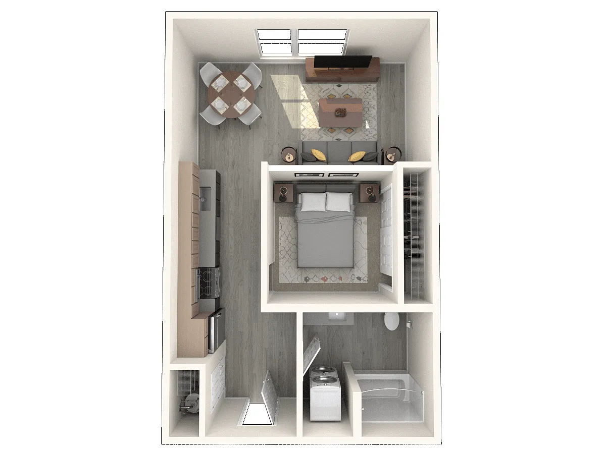 Floor plan 1X1 A